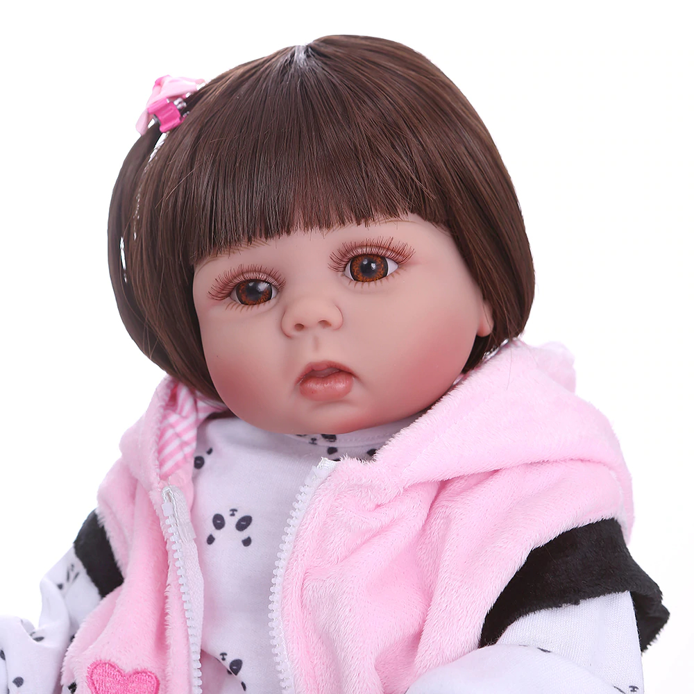 Boneca Bebe Reborn By Baby Dolls Chloe Corpo Pano Versão 4 em